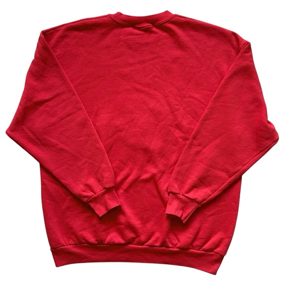 Vintage 90s Calgary Flames NHL Hockey Club Graphic Crewneck Red XL - Picture 2 of 6